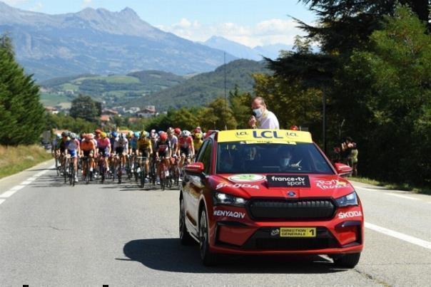 ŠKODA AUTO unterstützt die Tour de France bereits seit 2004